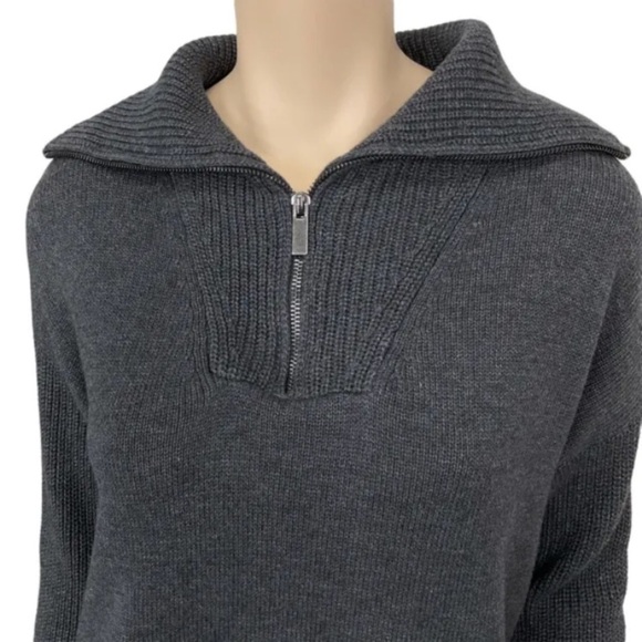 Rachel Zoe Womens Gray Partial Zip Long Sleeves sweater size XS NWT - Picture 5 of 10
